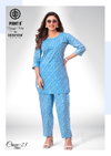 Craze Vol 7 By Deeptex Pure Cotton Printed Co Ord Set Exporters In India